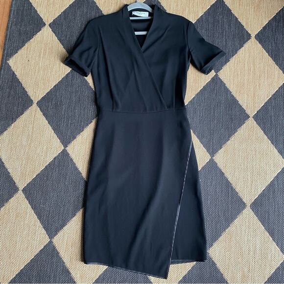 $265 M.M. LaFleur The Tory Dress Black Crepe Size 0 - Picture 2 of 16